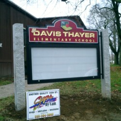 A sign for david taylor elementary school.