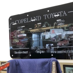 Copeland toyota license plate.